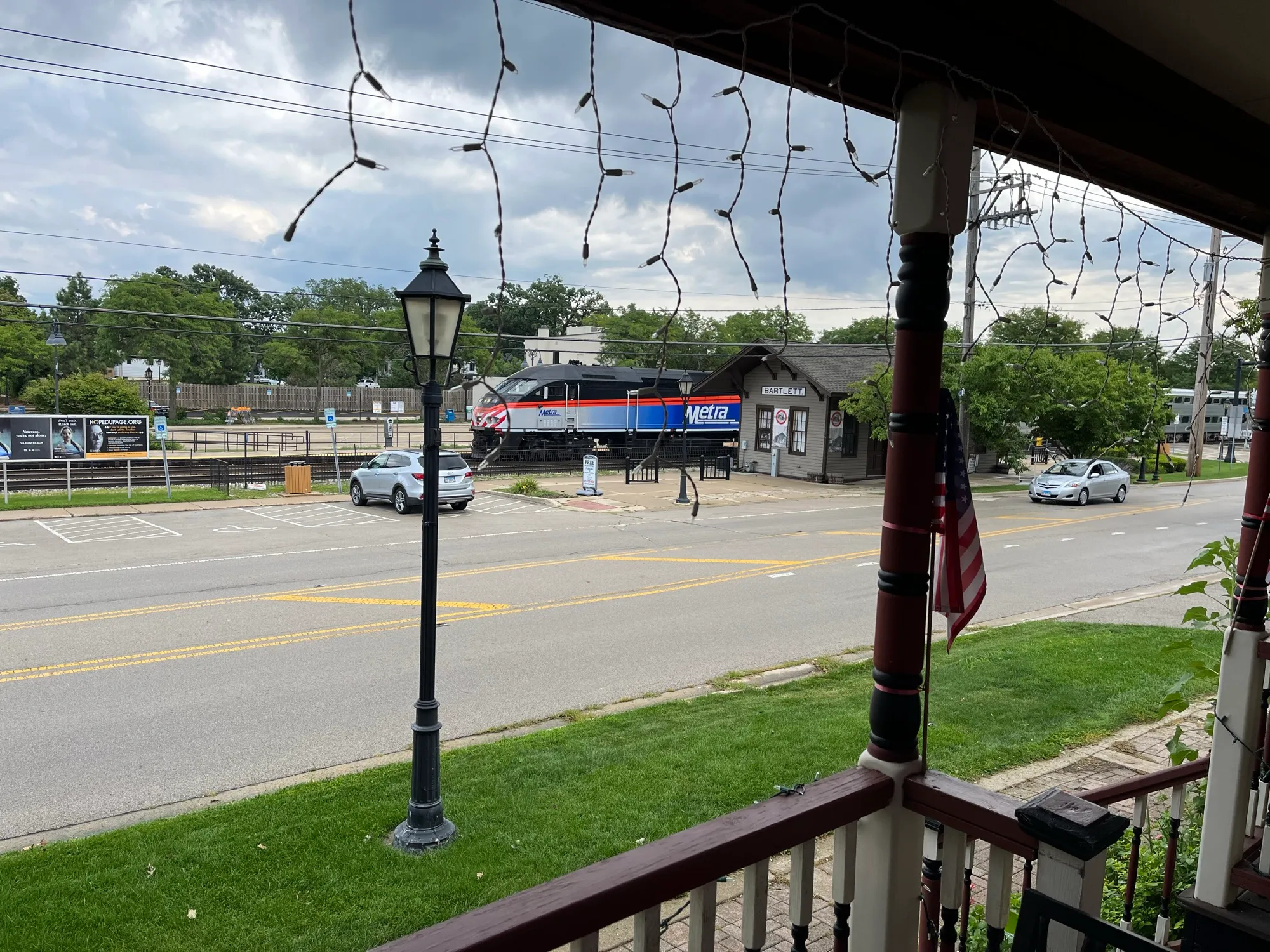 Downtown Bartlett by the station