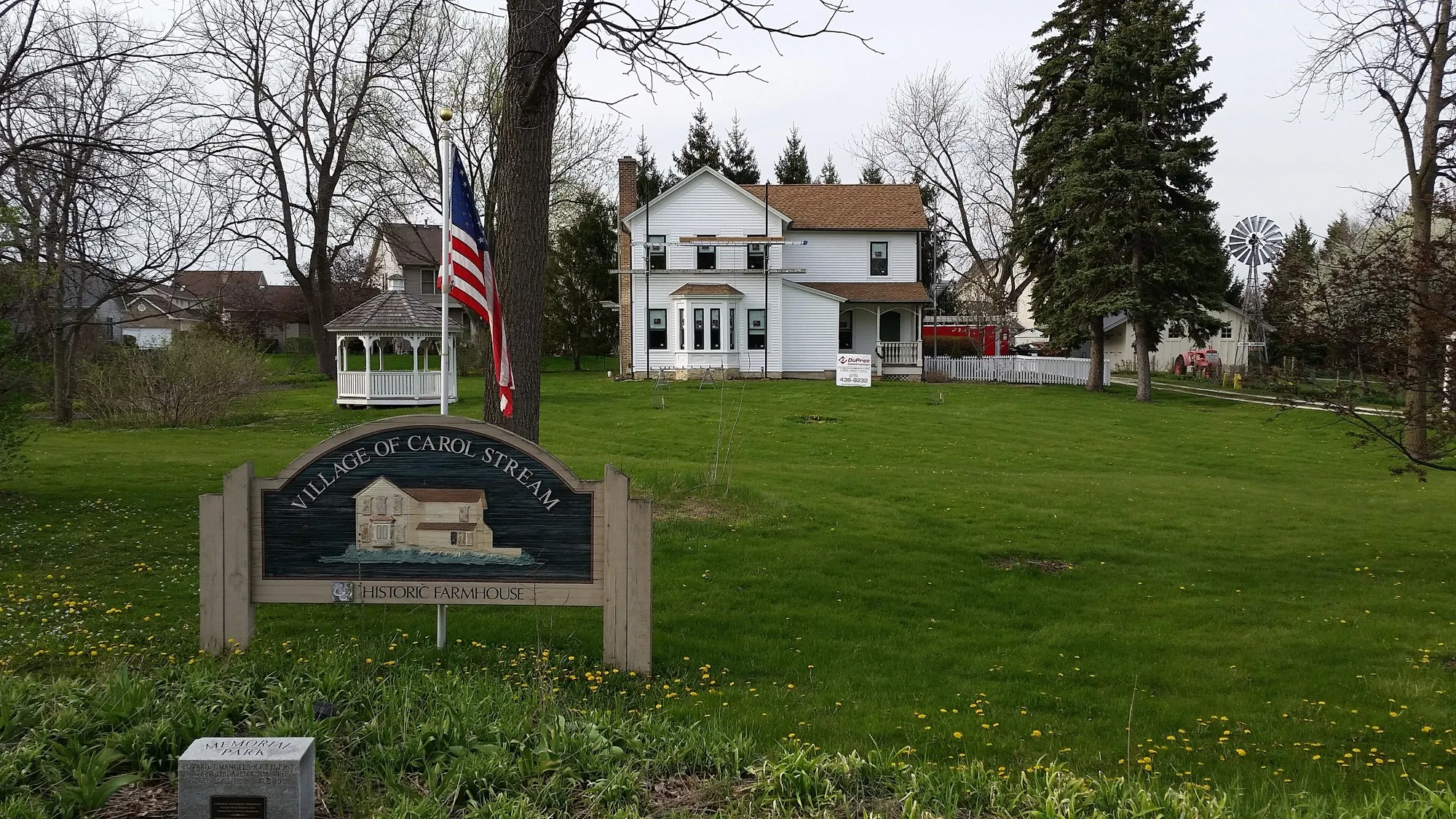 The historic Stark farmhouse